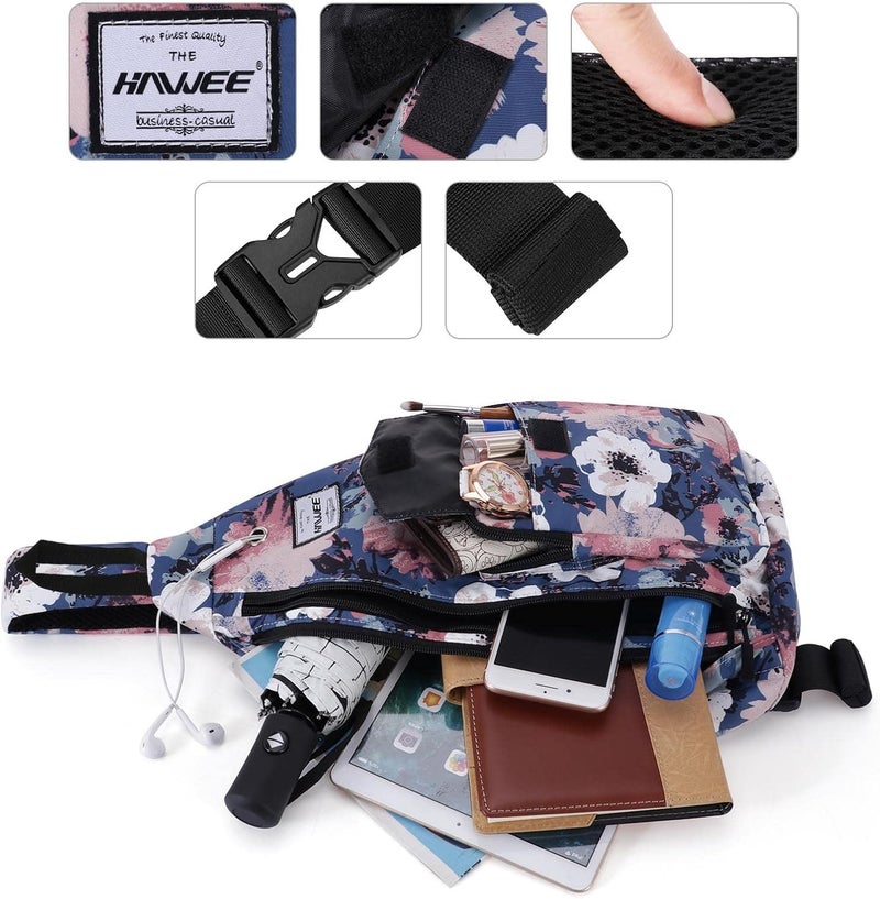 HAWEE Backpack Sling for Women Anti-Water Crossbody Bag Inclined Adjustable Pack | Casual, Adjustable Strap, Water Repellent, for Travel/Sport - Image 4